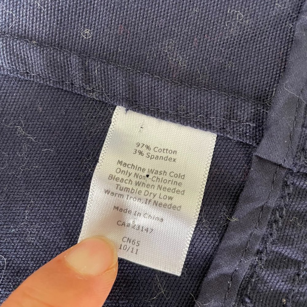 Talbots Button Down Navy Blazer Jacket Size 10p - image 7